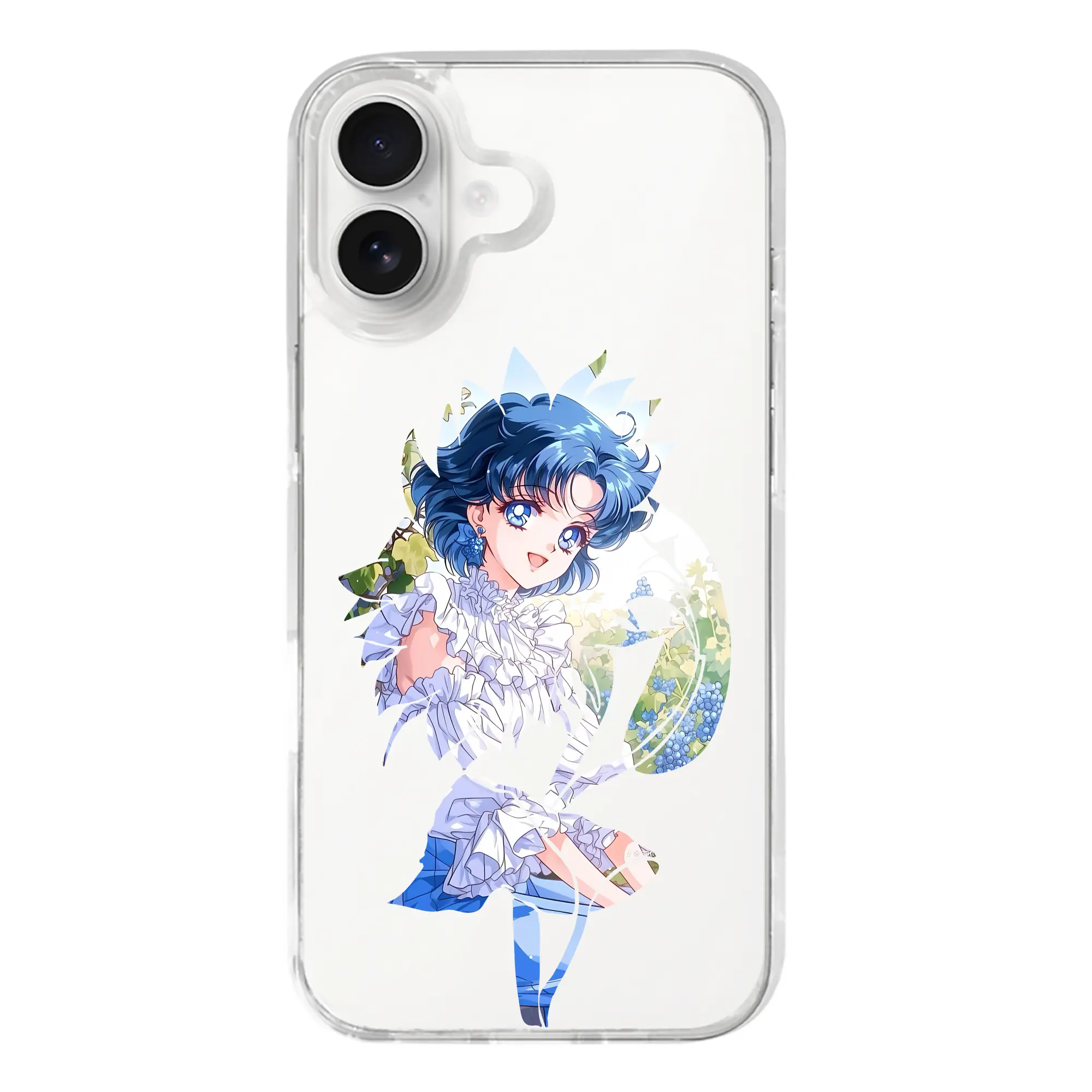 美少女戦士セーラームーン グッズ 水野 亜美 - iPhone 17シリーズ 透明スマホケース – 薄型・耐衝撃・精密フィット保護カバー